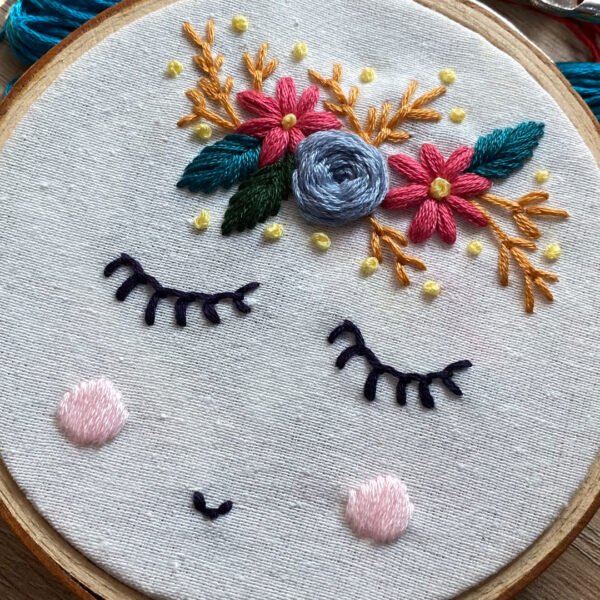 Calming Flowers - Basic Embroidery Kit - Gambar 3