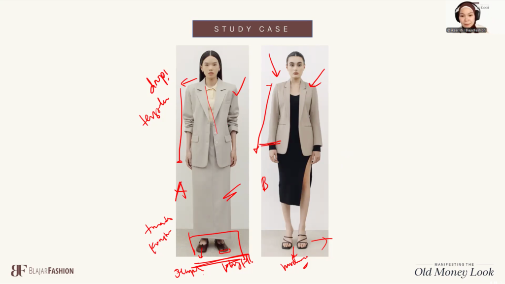 Study case di kelas Old Money Look
